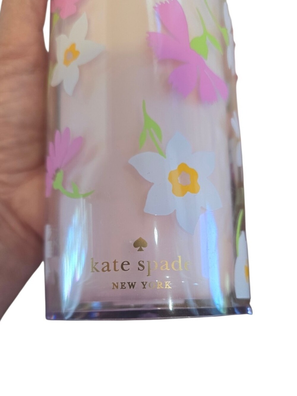 Kate Spade Floral Waltz Pink Hot Cold Tumblers Set Of 2 - Picture 4 of 8